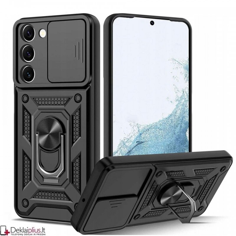5in1 smūgiams atsparus dėklas su žiedu ir kameros apsauga (Samsung S23 Plus) 5in1 smūgiams atsparus dėklas su žiedu ir kameros apsauga (Samsung S23 Plus)